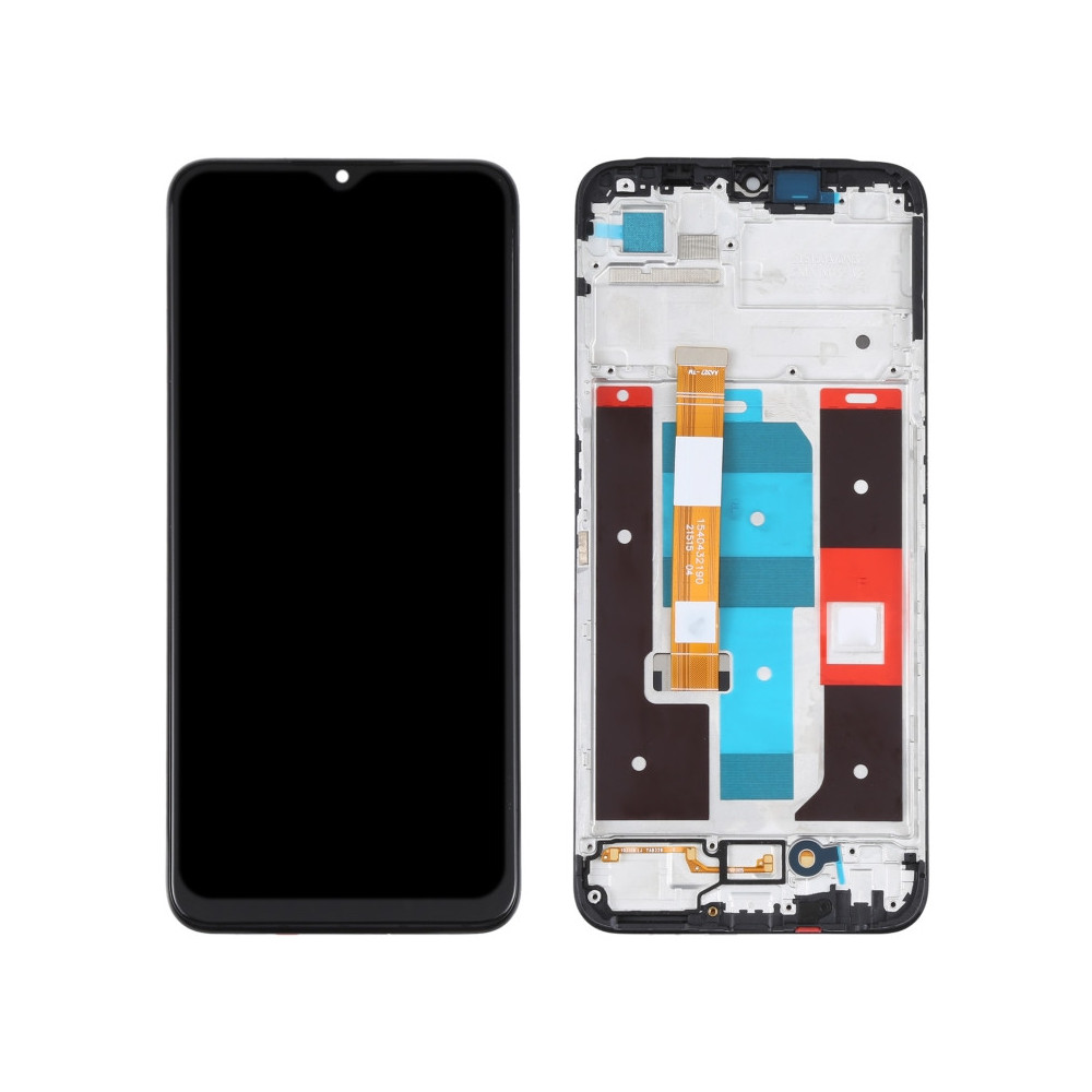 LCD Screen and Digitizer Full Assembly with Frame For Realme C35 RMX3511